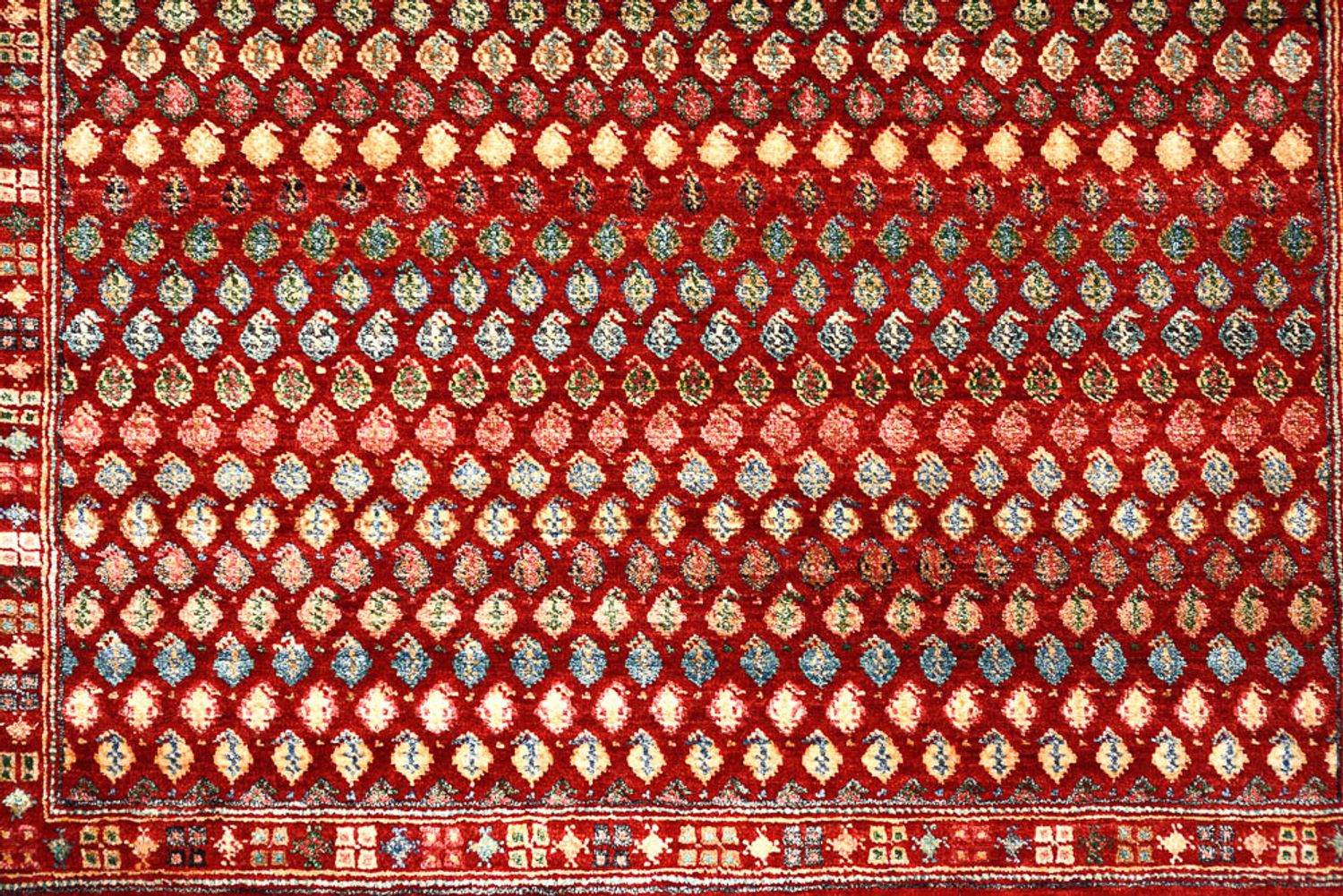 Designer tæppe - 155 x 97 cm - bordeaux rød