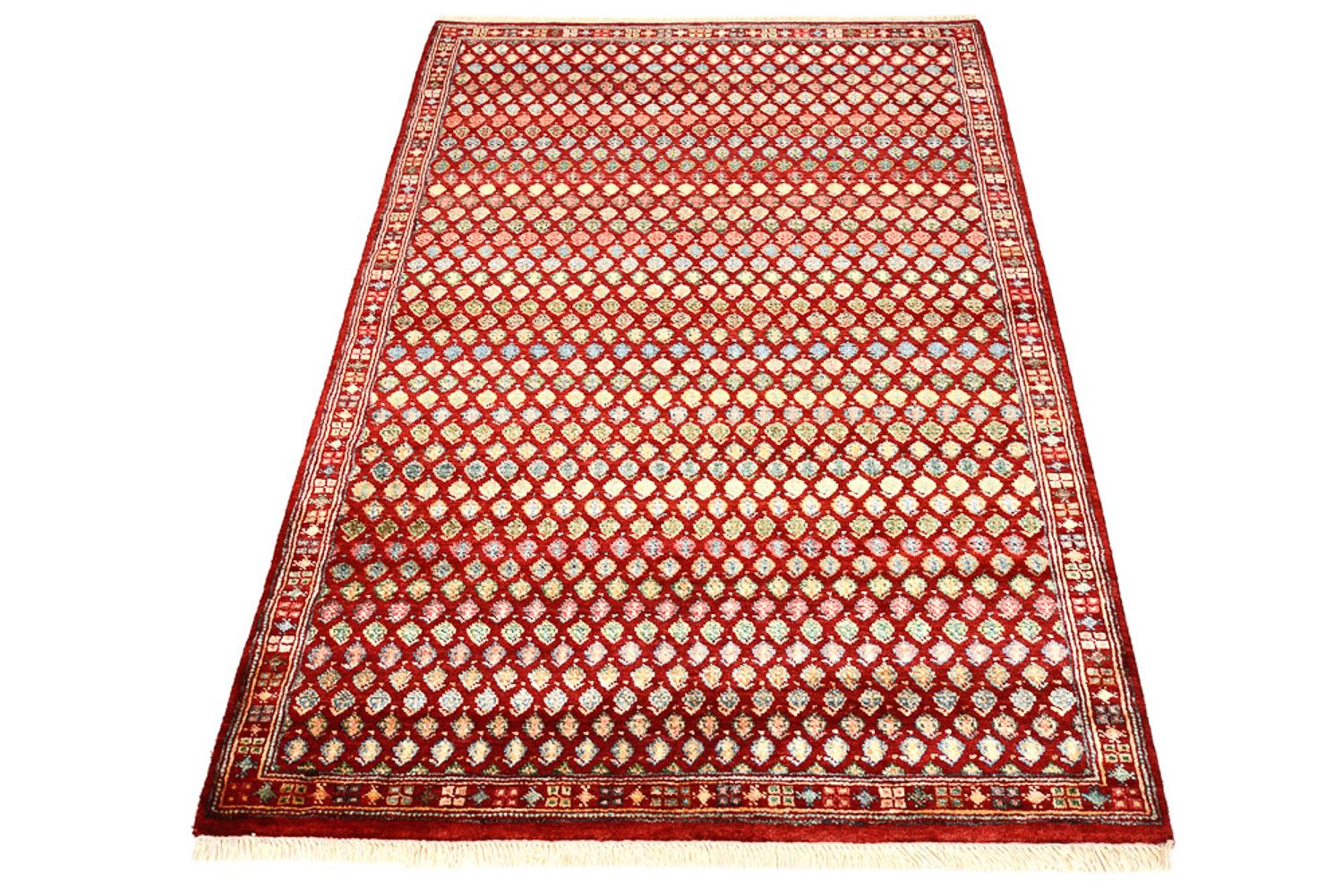 Designer tæppe - 155 x 97 cm - bordeaux rød