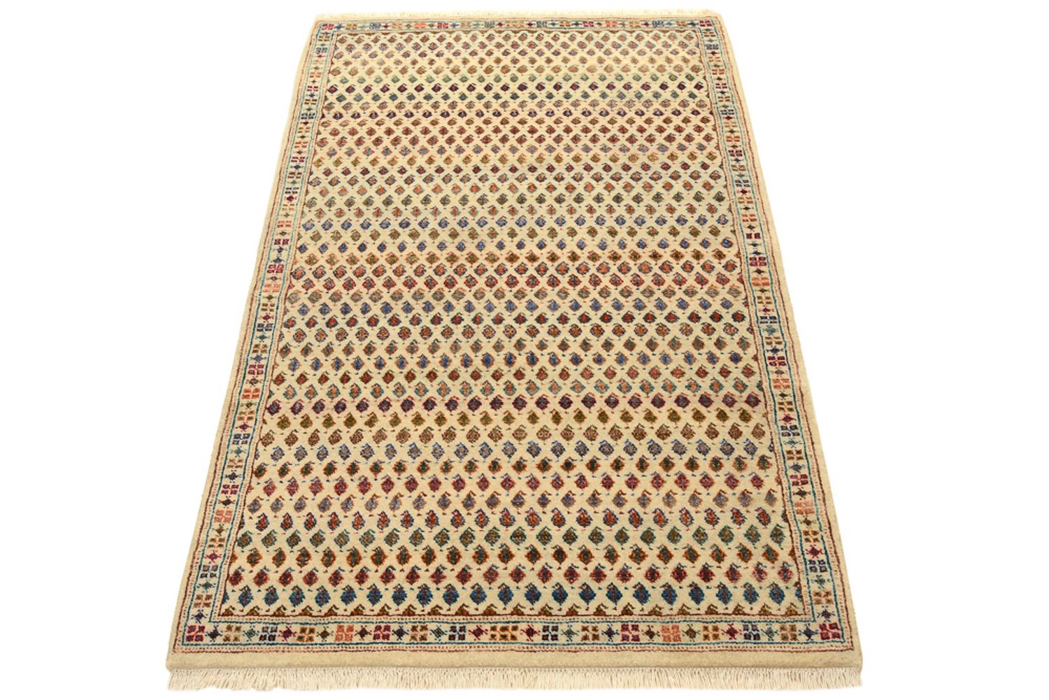 Designer tæppe - 153 x 96 cm - lys beige