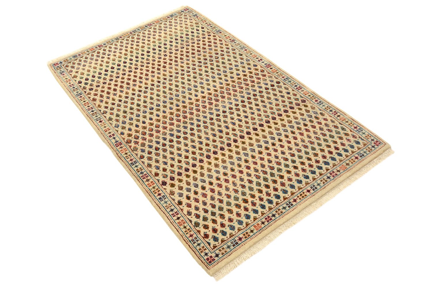 Designer tæppe - 153 x 96 cm - lys beige