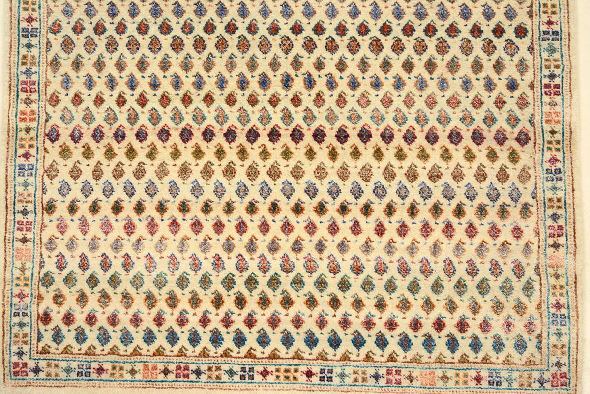 Designer tæppe - 153 x 96 cm - lys beige