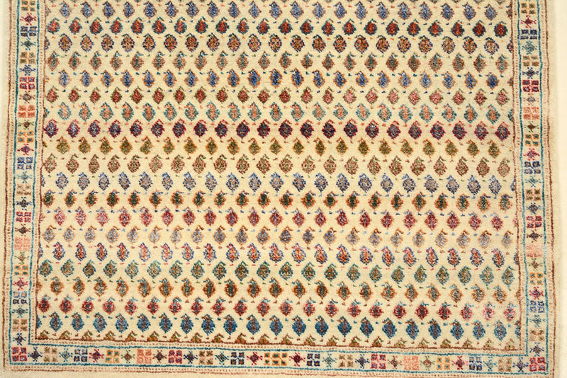 Designer tæppe - 153 x 96 cm - lys beige