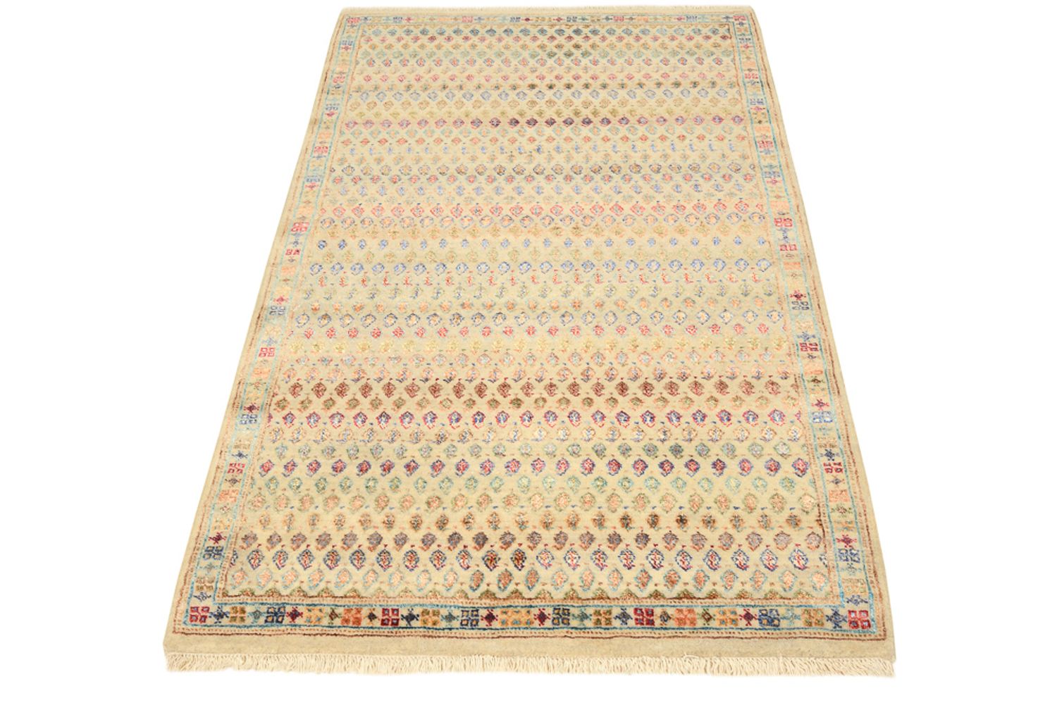 Designer tæppe - 153 x 96 cm - lys beige