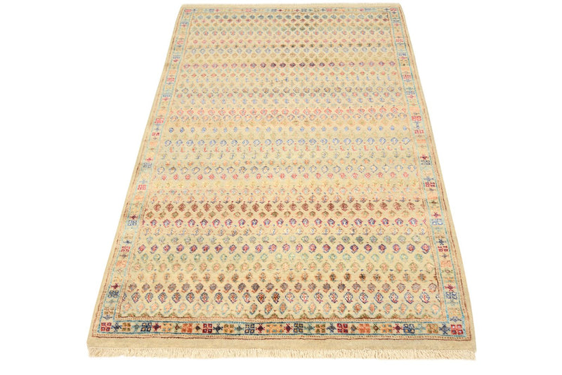 Designer tæppe - 153 x 96 cm - lys beige