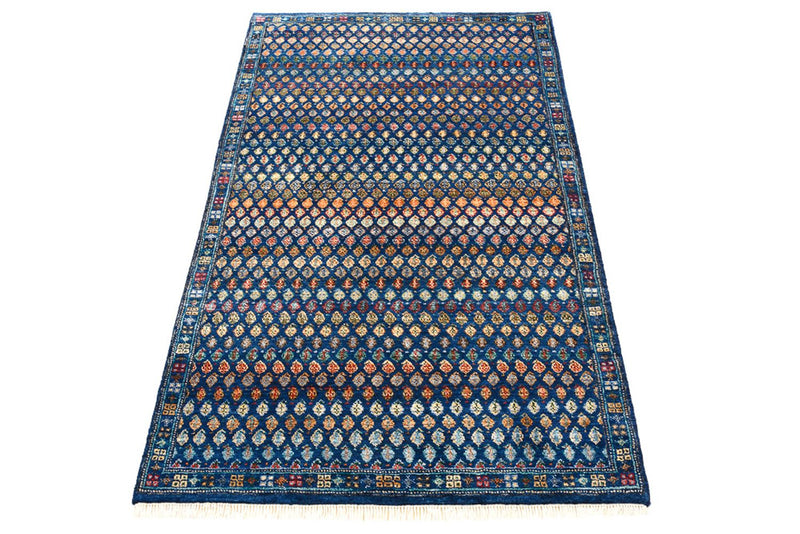 Designer tæppe - 154 x 93 cm - mørkeblå