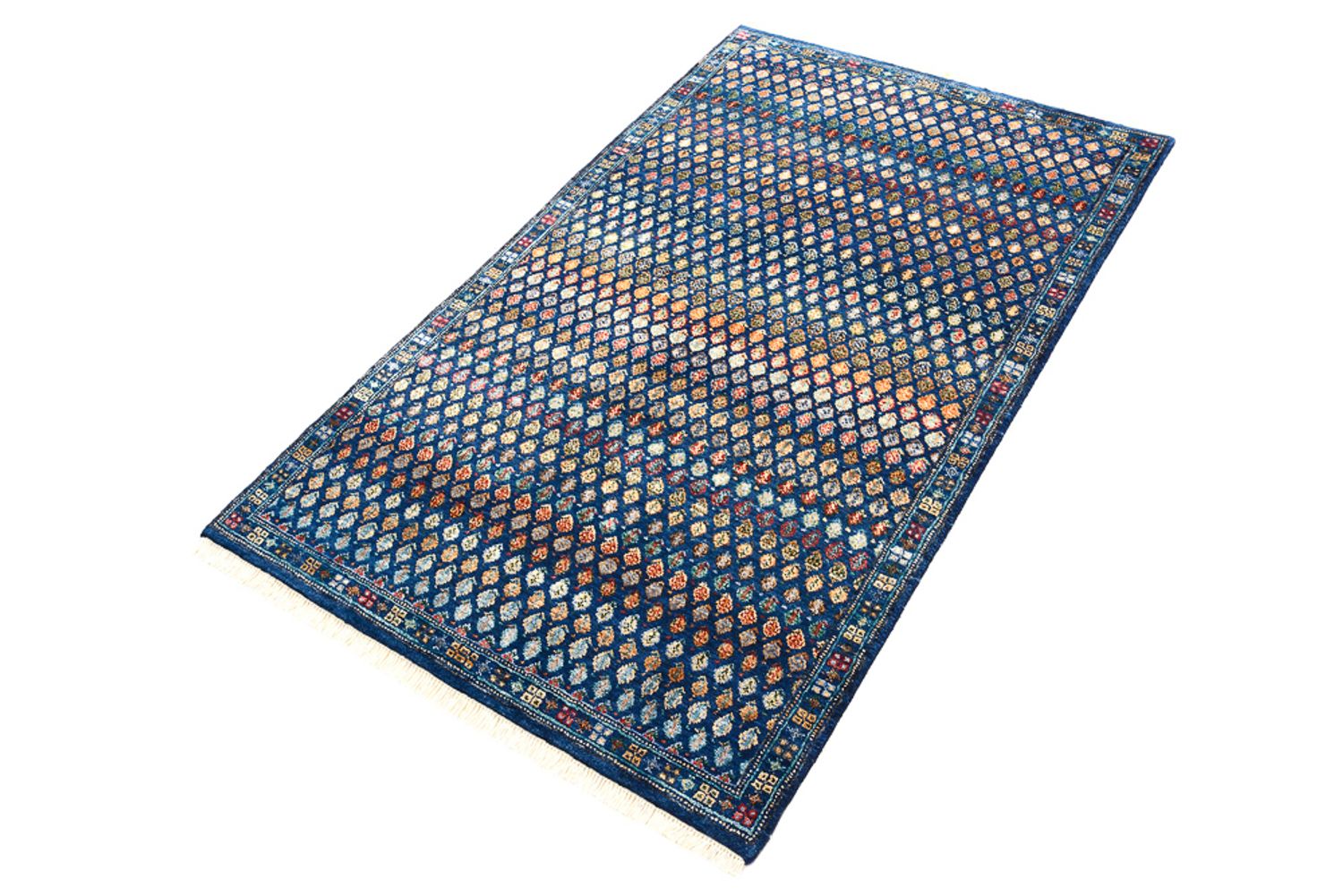 Designer tæppe - 154 x 93 cm - mørkeblå