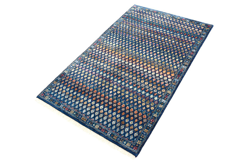 Designer tæppe - 154 x 93 cm - mørkeblå