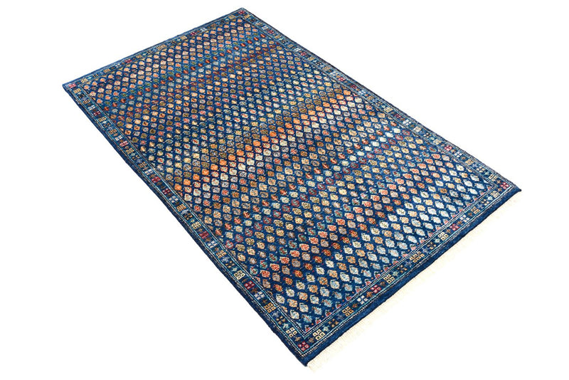 Designer tæppe - 154 x 93 cm - mørkeblå