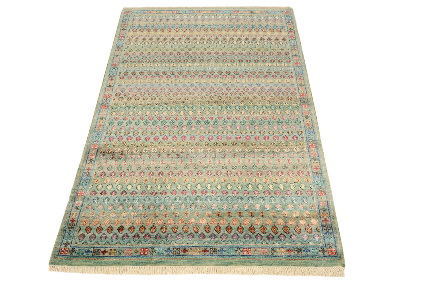 Designer tæppe - 154 x 95 cm - turkis