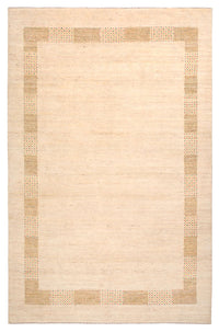 Gabbeh-tæppe - Loribaft Indus - 295 x 191 cm - lys beige