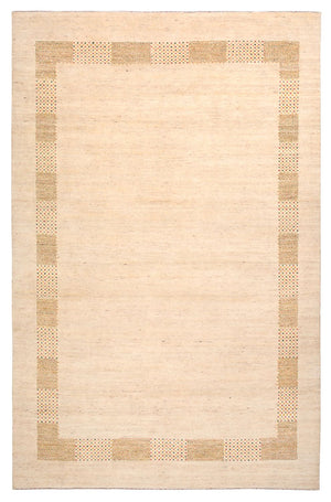 Gabbeh-tæppe - Loribaft Indus - 295 x 191 cm - lys beige