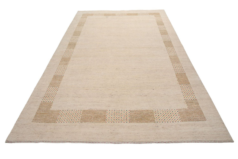 Gabbeh-tæppe - Loribaft Indus - 295 x 191 cm - lys beige