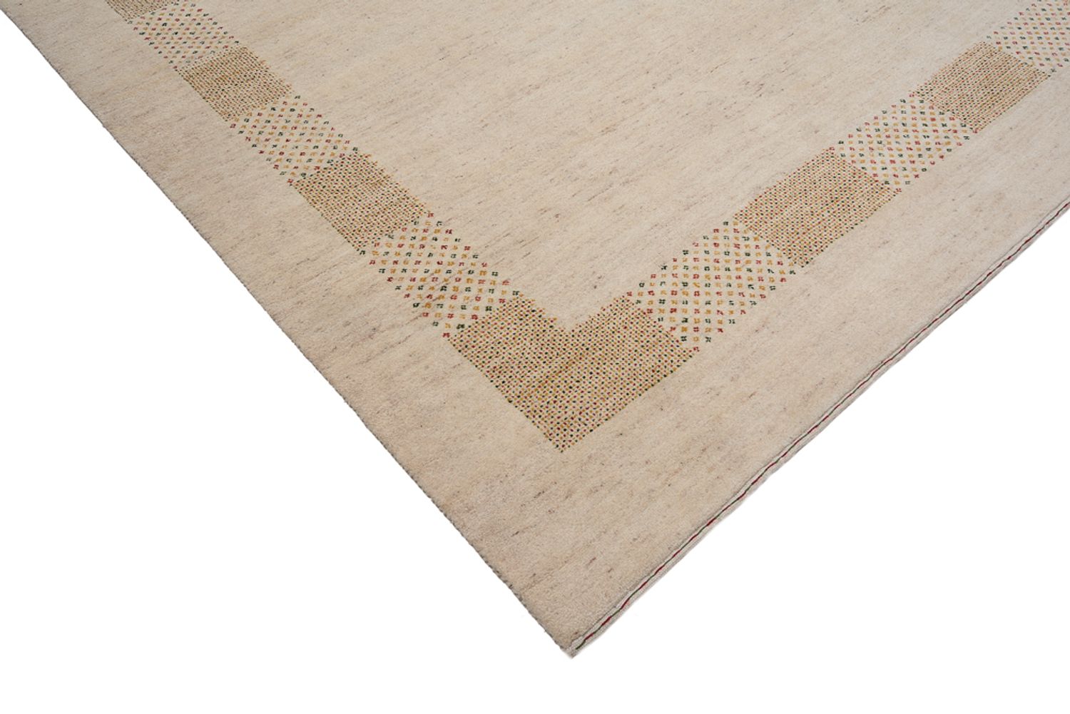 Gabbeh-tæppe - Loribaft Indus - 295 x 191 cm - lys beige
