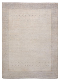 Gabbeh-tæppe - Loribaft Indus - 201 x 146 cm - lysegrå