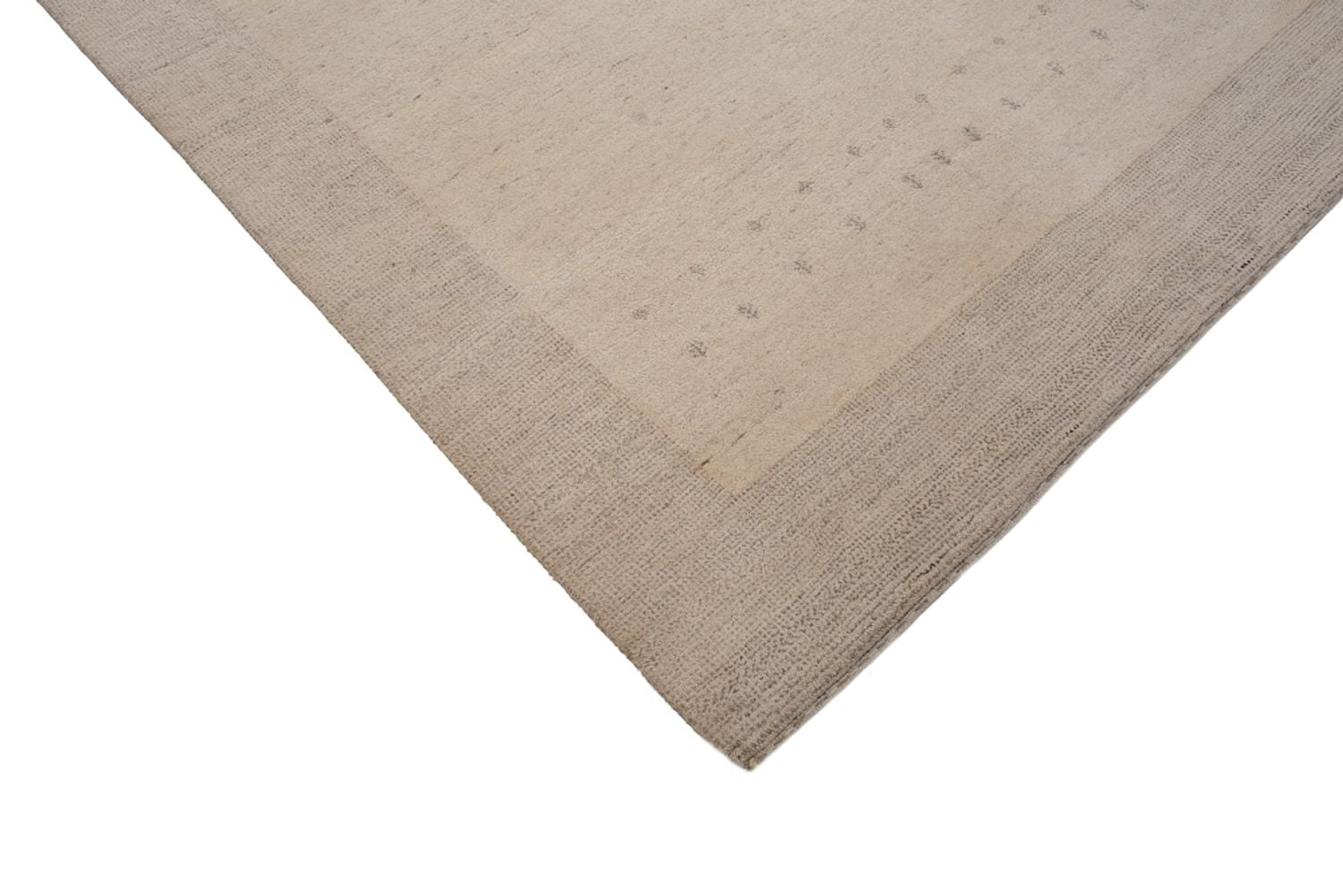 Gabbeh-tæppe - Loribaft Indus - 201 x 146 cm - lysegrå