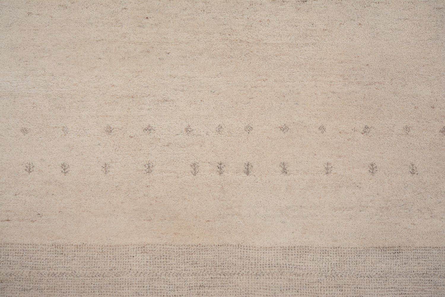 Gabbeh-tæppe - Loribaft Indus - 201 x 146 cm - lysegrå
