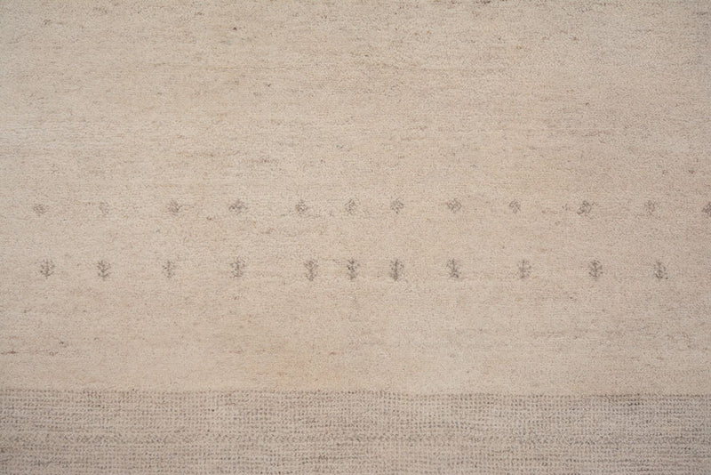 Gabbeh-tæppe - Loribaft Indus - 201 x 146 cm - lysegrå