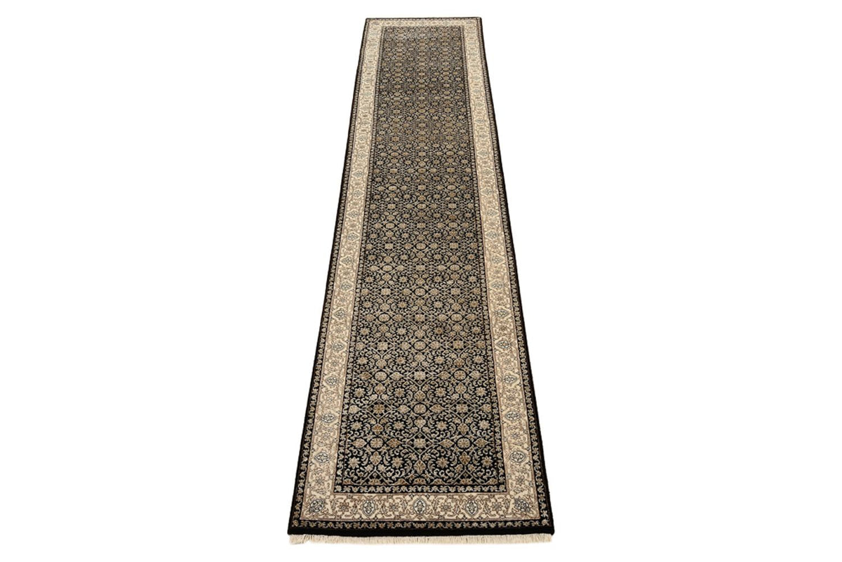 Løber Orientalsk tæppe - Bijar - Indus - 368 x 83 cm - mørk beige