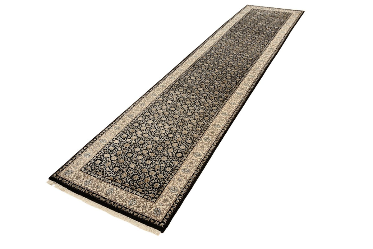 Løber Orientalsk tæppe - Bijar - Indus - 368 x 83 cm - mørk beige