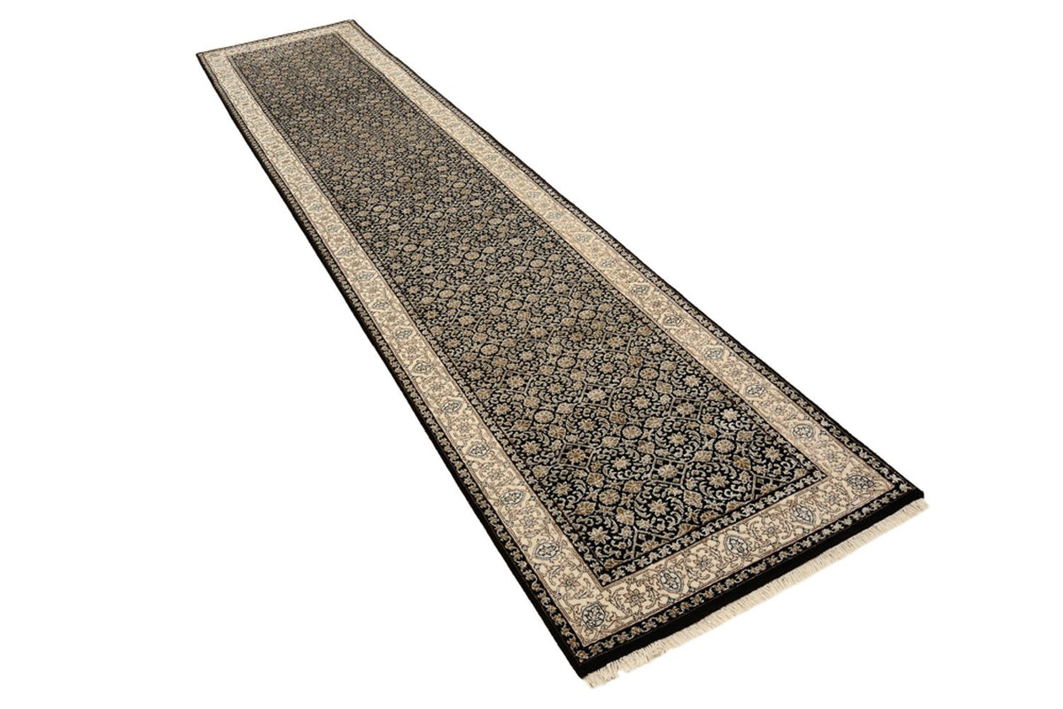 Løber Orientalsk tæppe - Bijar - Indus - 368 x 83 cm - mørk beige