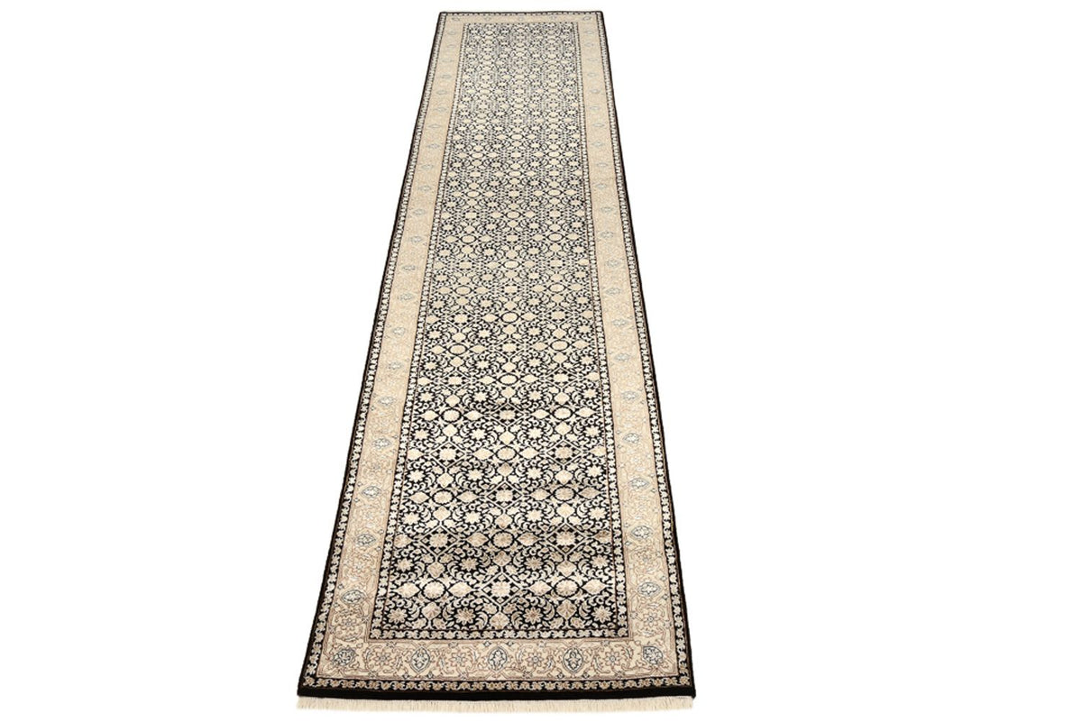 Løber Orientalsk tæppe - Bijar - Indus - 368 x 83 cm - mørk beige