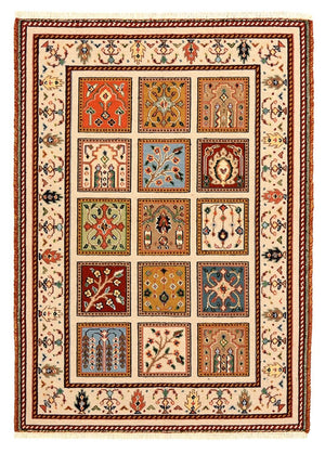 Orientalsk tæppe - 117 x 84 cm - creme