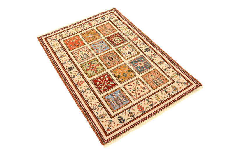 Orientalsk tæppe - 117 x 84 cm - creme