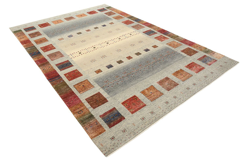 Gabbeh-tæppe - Loribaft Indus - 304 x 208 cm - mørk beige