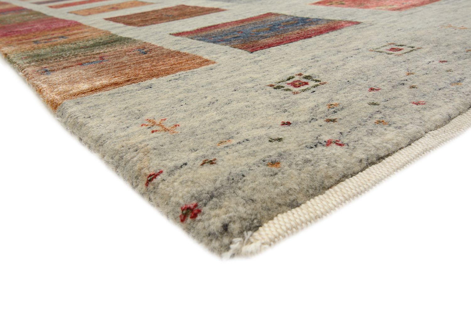 Gabbeh-tæppe - Loribaft Indus - 304 x 208 cm - mørk beige