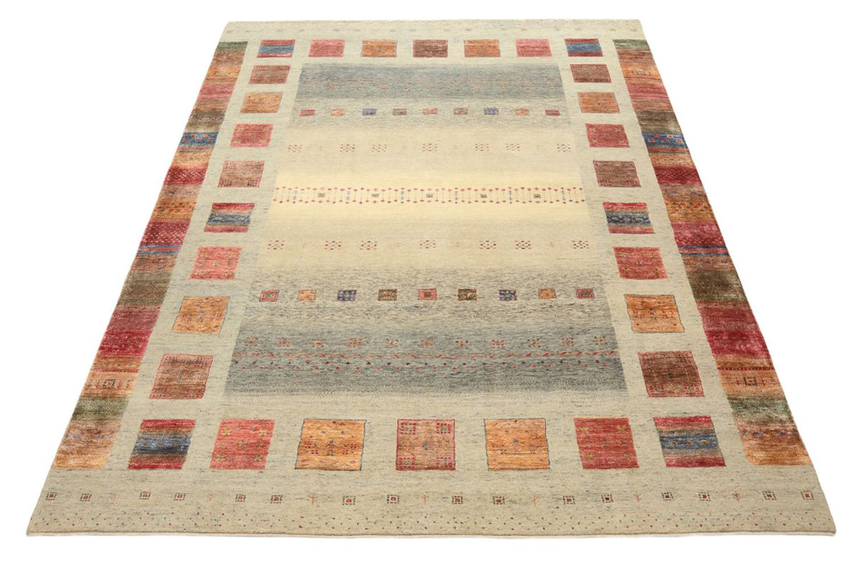 Gabbeh-tæppe - Loribaft Indus - 336 x 250 cm - mørk beige