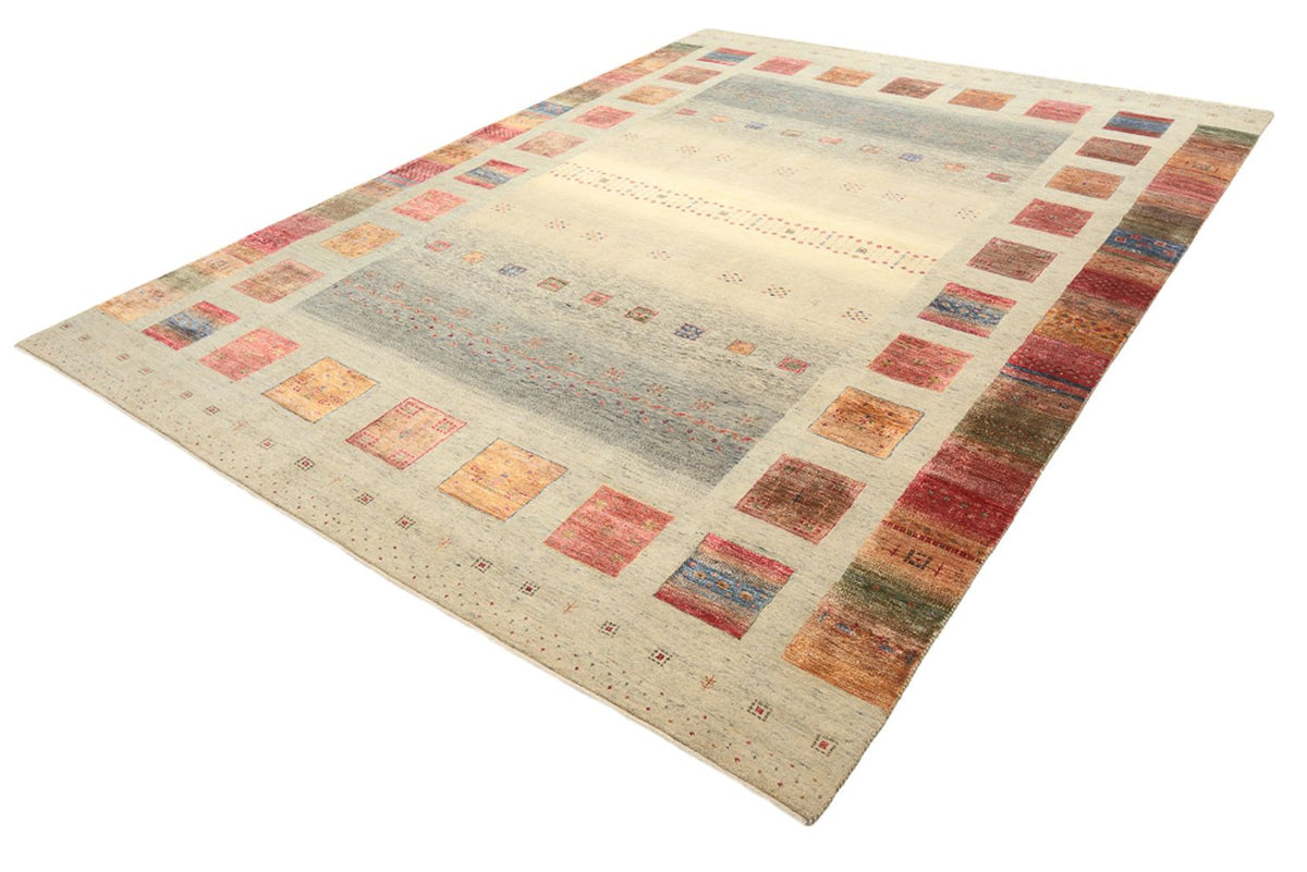 Gabbeh-tæppe - Loribaft Indus - 336 x 250 cm - mørk beige