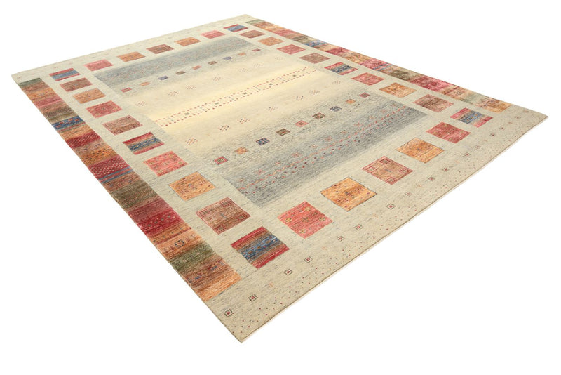 Gabbeh-tæppe - Loribaft Indus - 336 x 250 cm - mørk beige