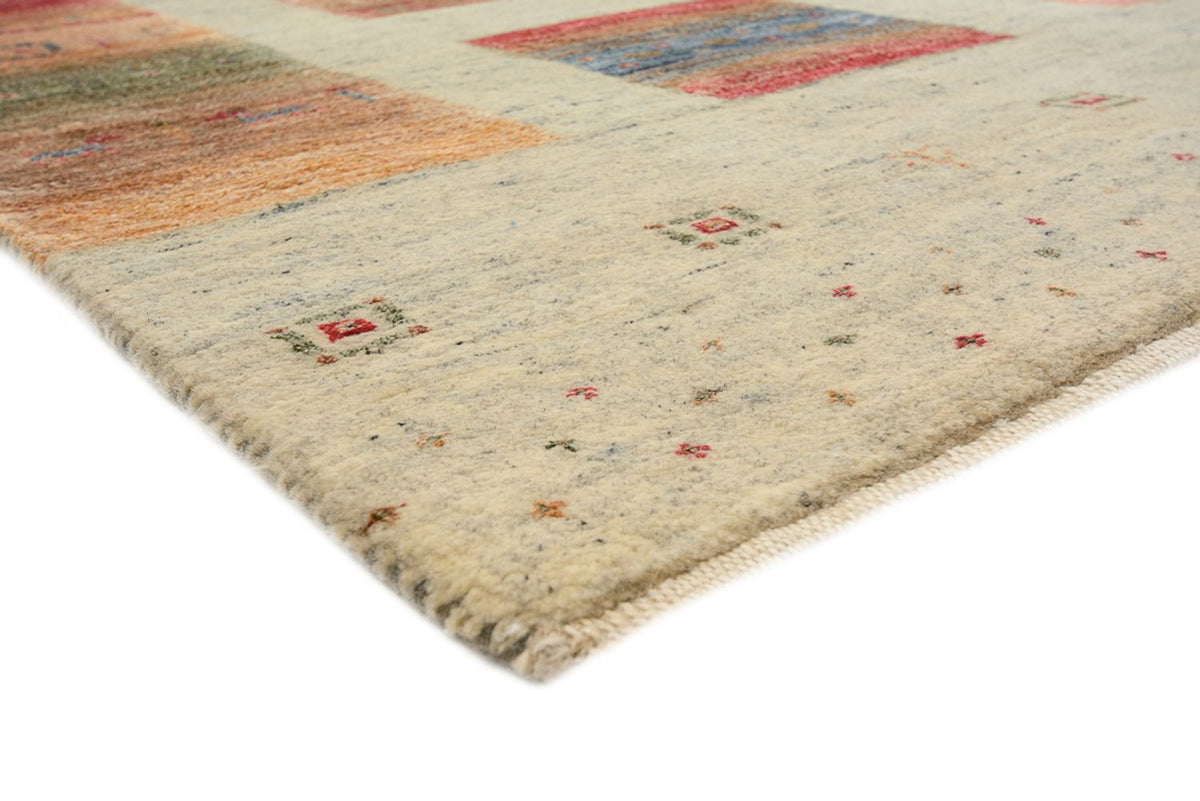 Gabbeh-tæppe - Loribaft Indus - 336 x 250 cm - mørk beige