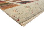 Gabbeh-tæppe - Loribaft Indus firkantet  - 206 x 204 cm - mørk beige