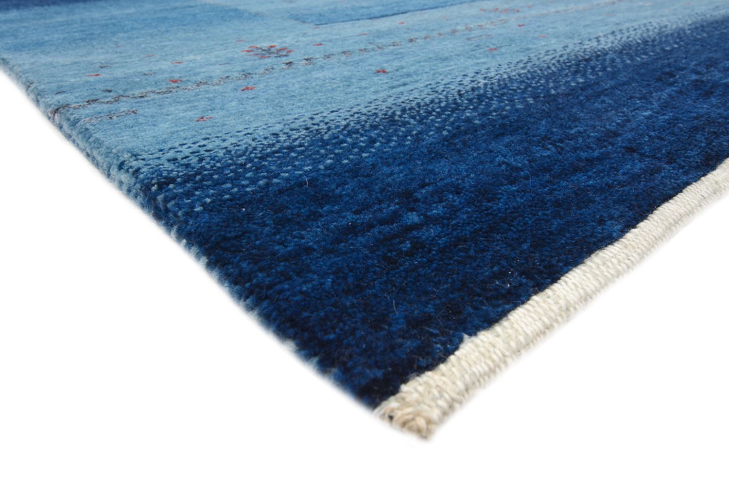 Gabbeh-tæppe - Loribaft Indus - 235 x 169 cm - havblå
