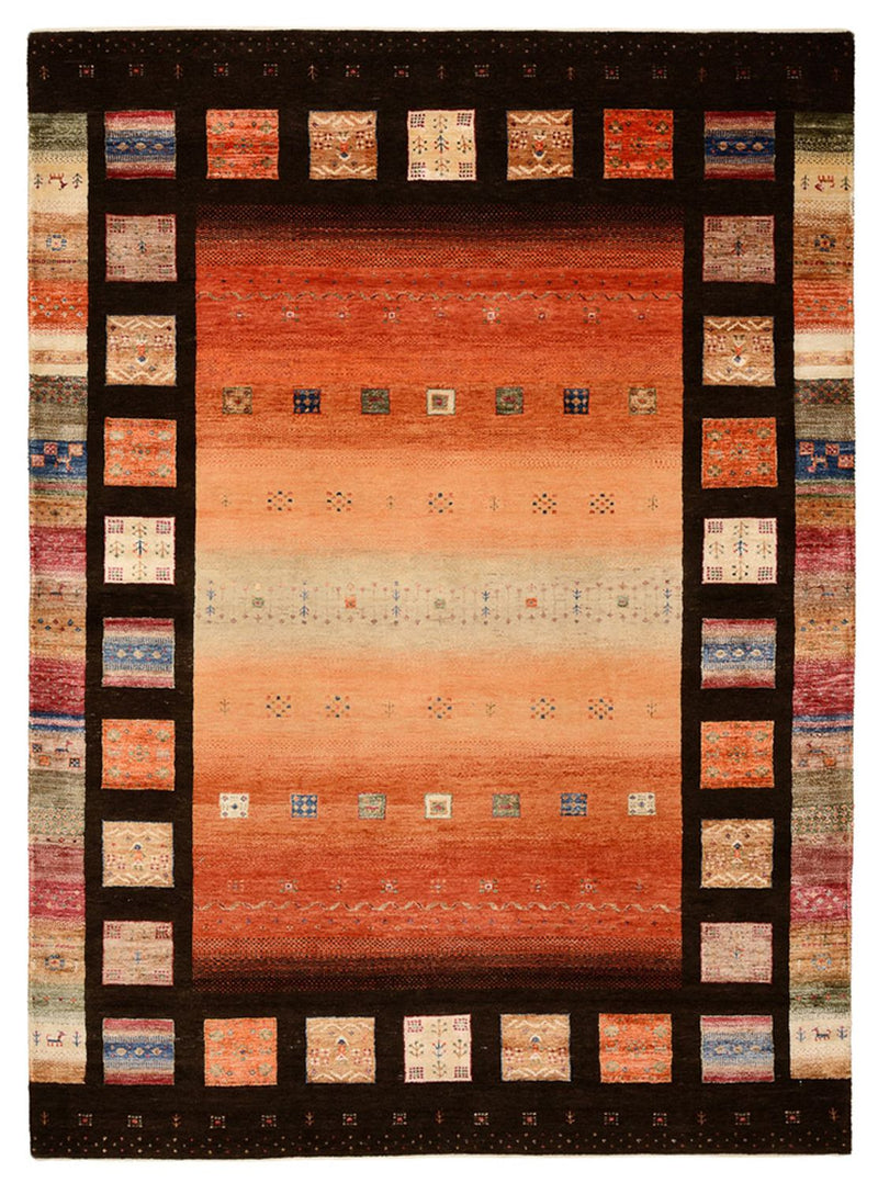 Gabbeh-tæppe - Loribaft Indus - 244 x 178 cm - flerfarvet
