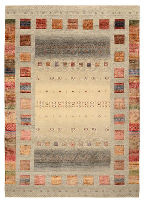 Gabbeh-tæppe - Loribaft Indus - 354 x 248 cm - mørk beige