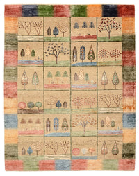 Gabbeh-tæppe - Loribaft Indus - 201 x 157 cm - flerfarvet