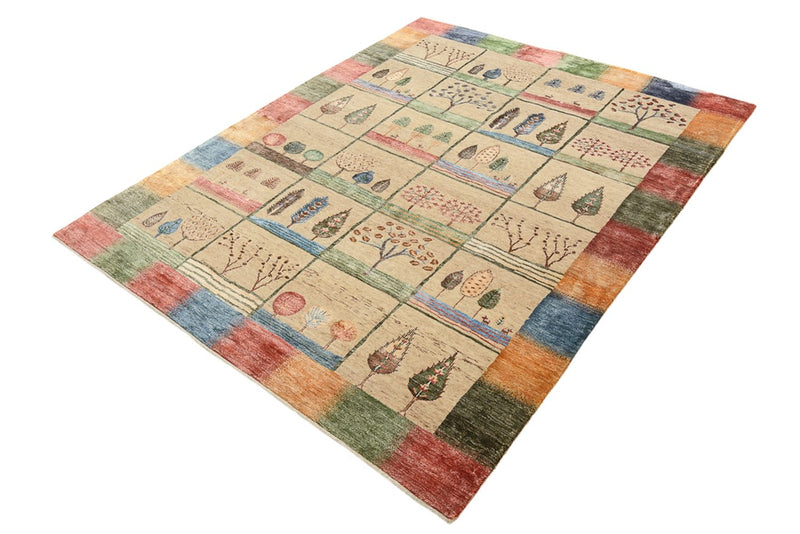 Gabbeh-tæppe - Loribaft Indus - 201 x 157 cm - flerfarvet