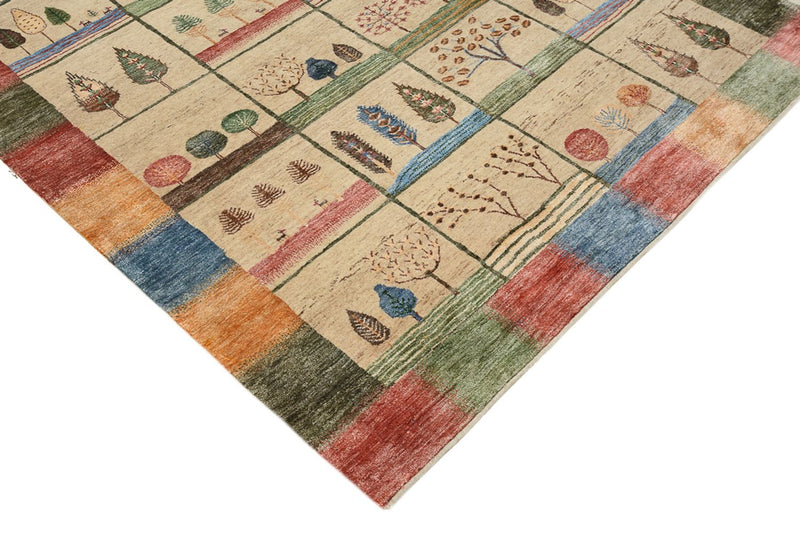 Gabbeh-tæppe - Loribaft Indus - 201 x 157 cm - flerfarvet