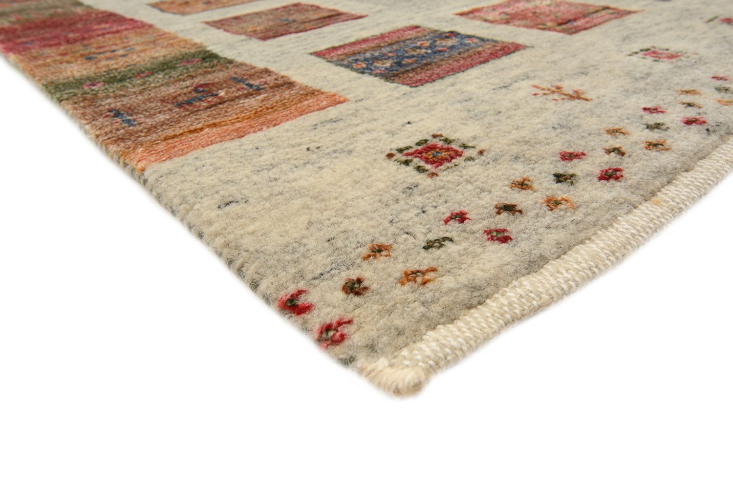 Løber Gabbeh-tæppe - Loribaft Indus - 306 x 84 cm - mørk beige