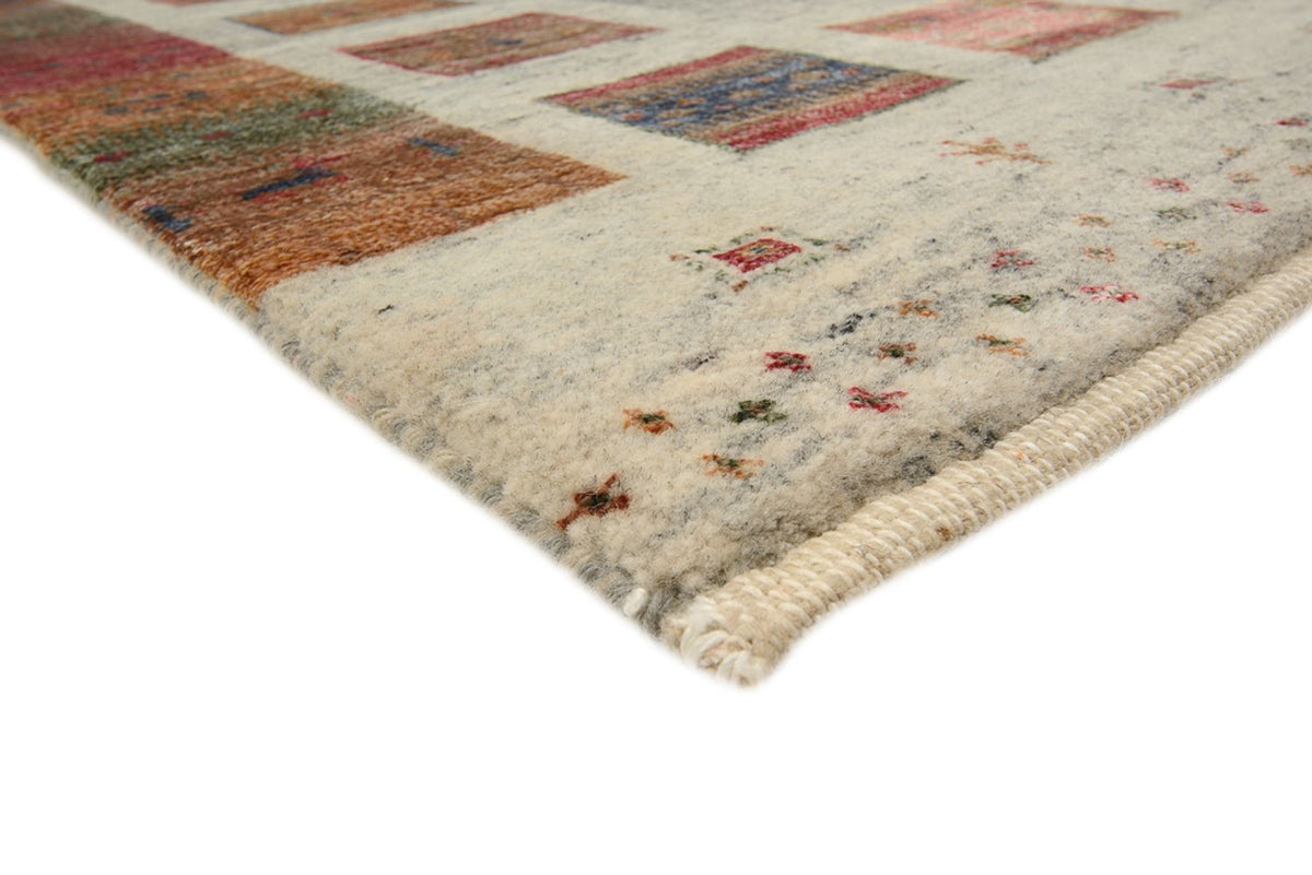 Løber Gabbeh-tæppe - Loribaft Indus - 306 x 85 cm - mørk beige