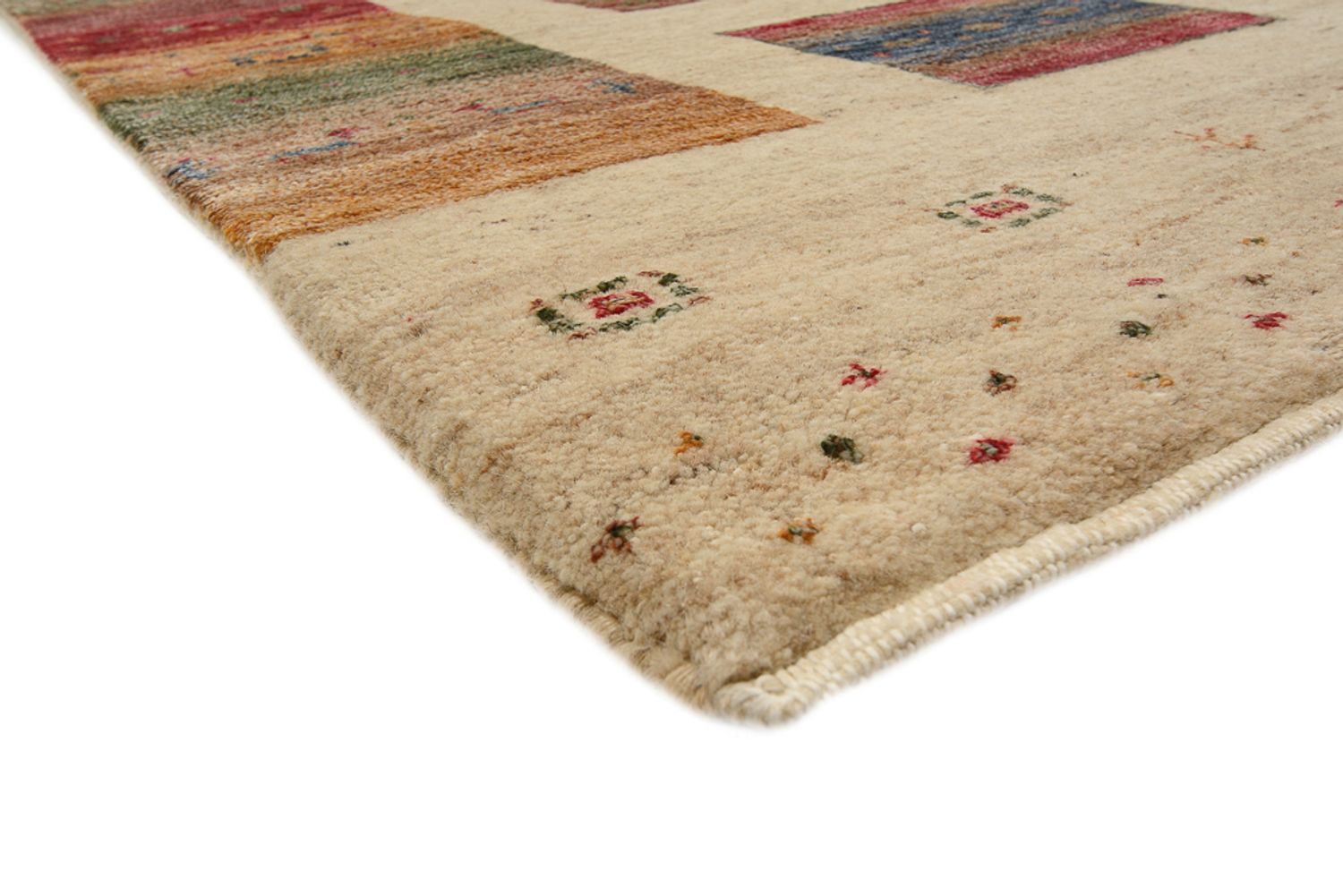 Gabbeh-tæppe - Loribaft Indus - 351 x 254 cm - mørk beige