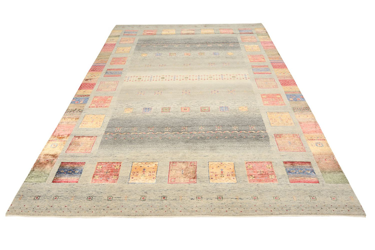 Gabbeh-tæppe - Loribaft Indus - 301 x 207 cm - mørk beige