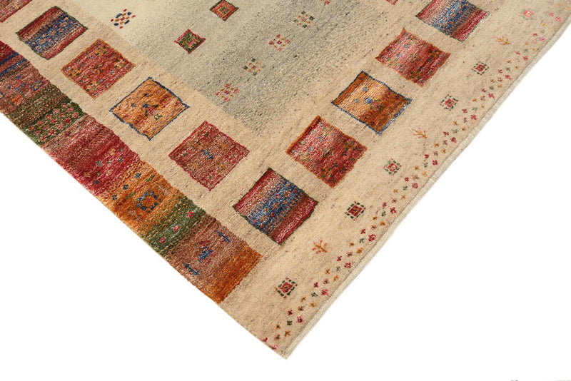 Løber Gabbeh-tæppe - Loribaft Indus - 305 x 81 cm - mørk beige