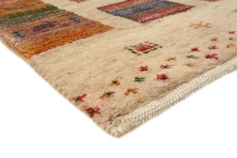 Løber Gabbeh-tæppe - Loribaft Indus - 305 x 81 cm - mørk beige