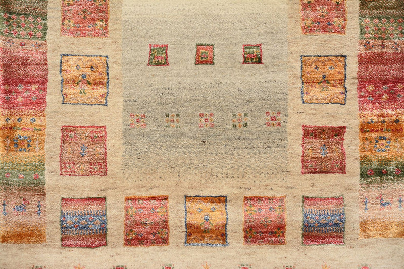 Løber Gabbeh-tæppe - Loribaft Indus - 305 x 81 cm - mørk beige