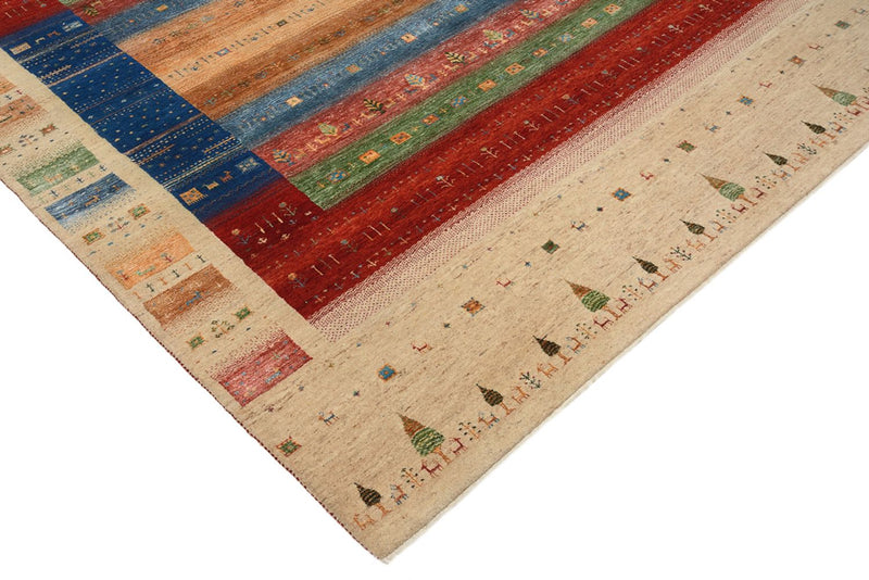 Gabbeh-tæppe - Loribaft Indus - 236 x 205 cm - flerfarvet