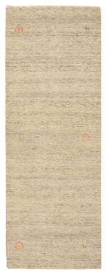Løber Gabbeh-tæppe - Loribaft Indus - 238 x 82 cm - mørk beige