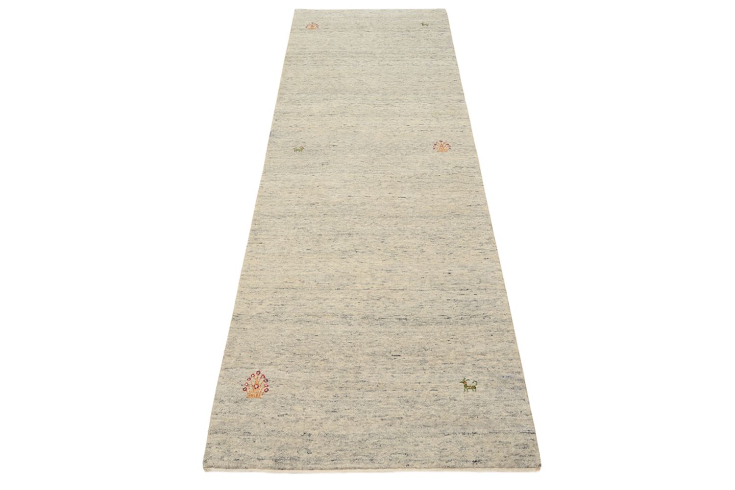 Løber Gabbeh-tæppe - Loribaft Indus - 238 x 82 cm - mørk beige